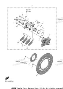 Нажмите для увеличения Rear Brake Caliper