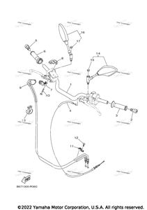 Нажмите для увеличения Steering Handle Cable