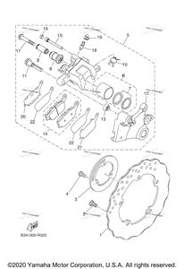 Нажмите для увеличения Rear Brake Caliper