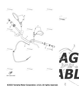 Нажмите для увеличения Steering Handle & Cable