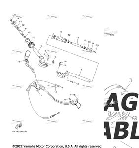 Нажмите для увеличения Steering Handle & Cable