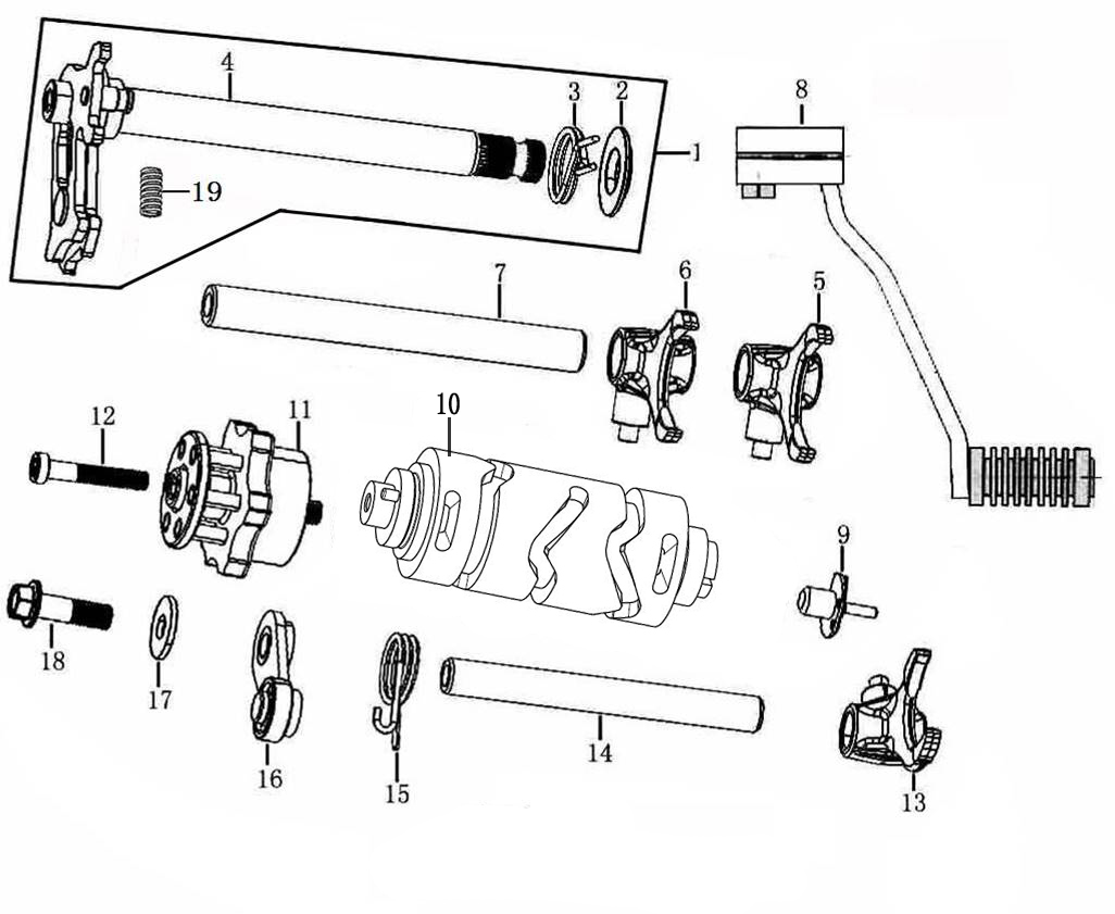 变速机构 GEARSHIFT MECHANISM