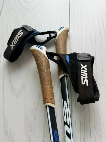 Продам лыжные палки, SWIX TRIACK 3.0. Одна палка была сломан…
