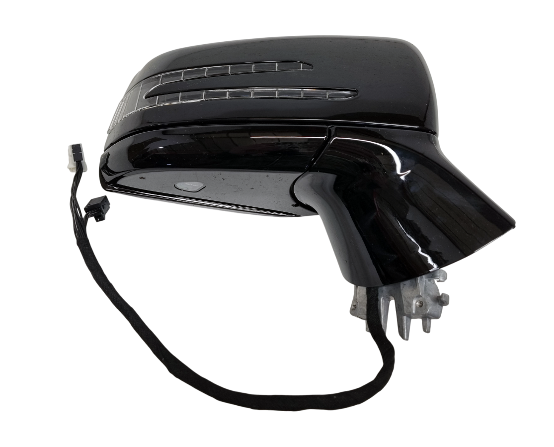 Mercedes CLS C218 правое зеркало черный глянец 17 Pin