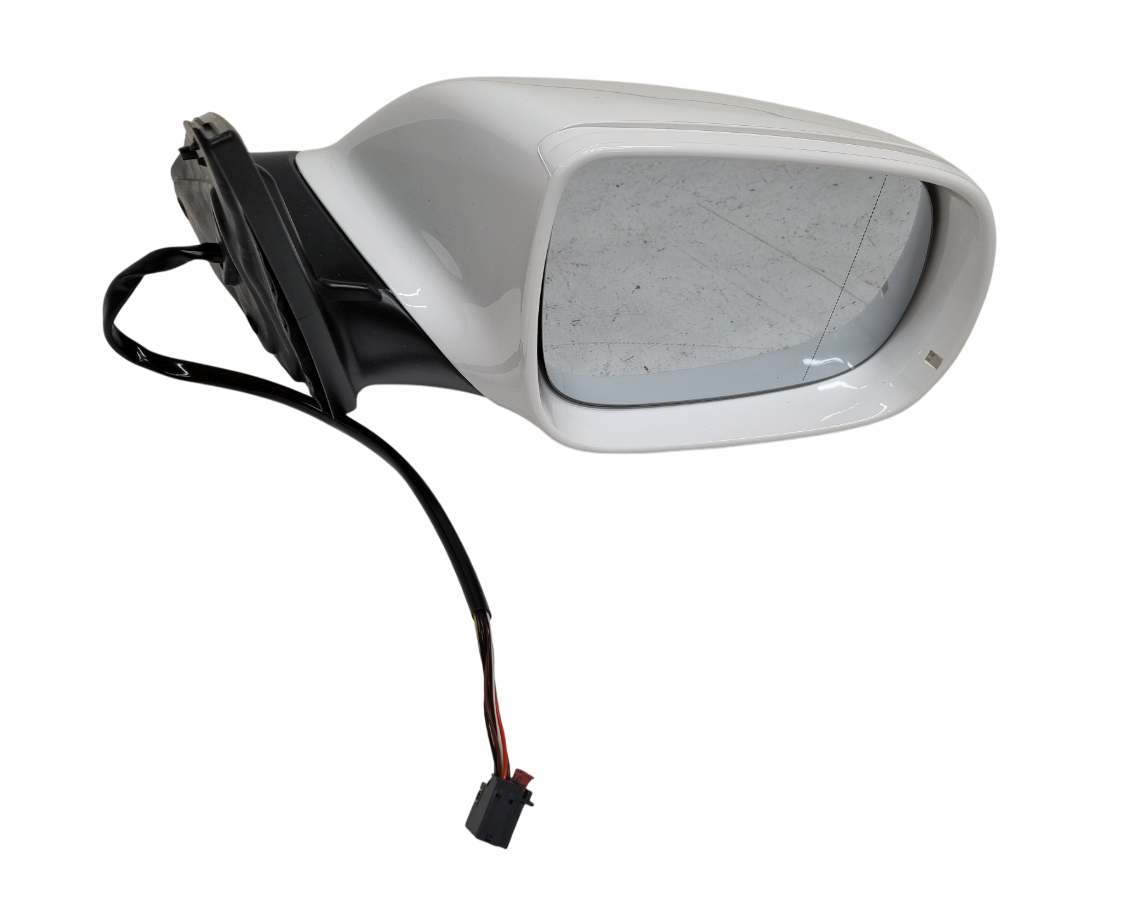 Audi Q7 4L 2005-2015 правое зеркало белое 9 pin