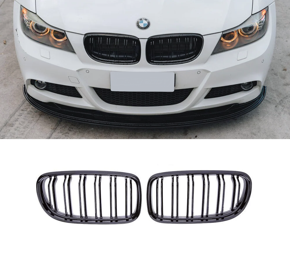BMW E90 рестайлинг решетки радиатора двойные