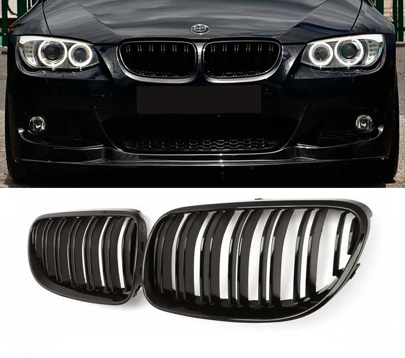 BMW E92 рестайлинг решетки радиатора двойные