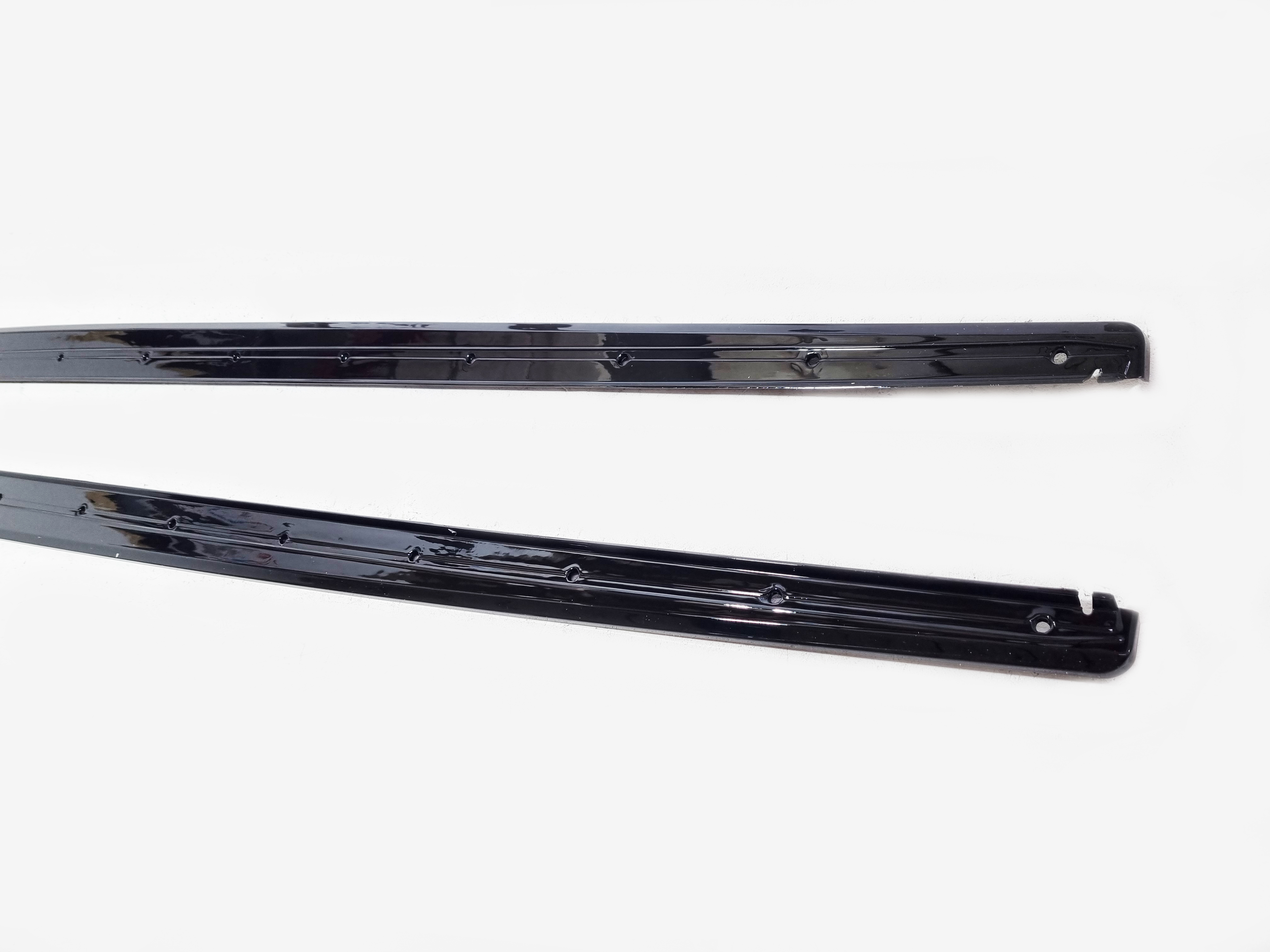 BMW F30 лезвия на пороги M Performance черный глянец