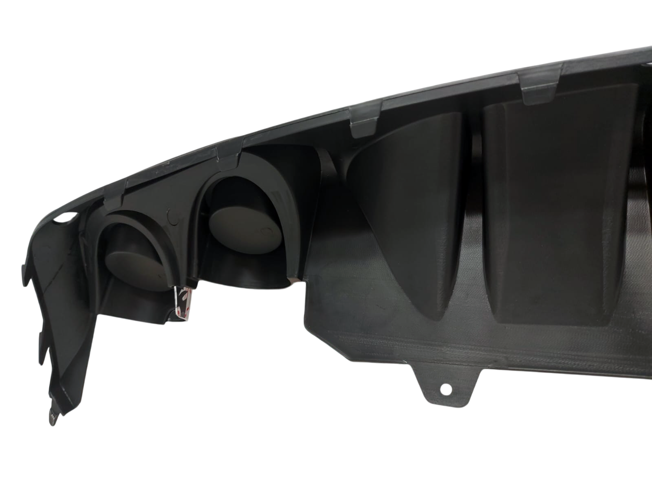 Skoda Octavia A7 дорестайлинг диффузор RS с насадками