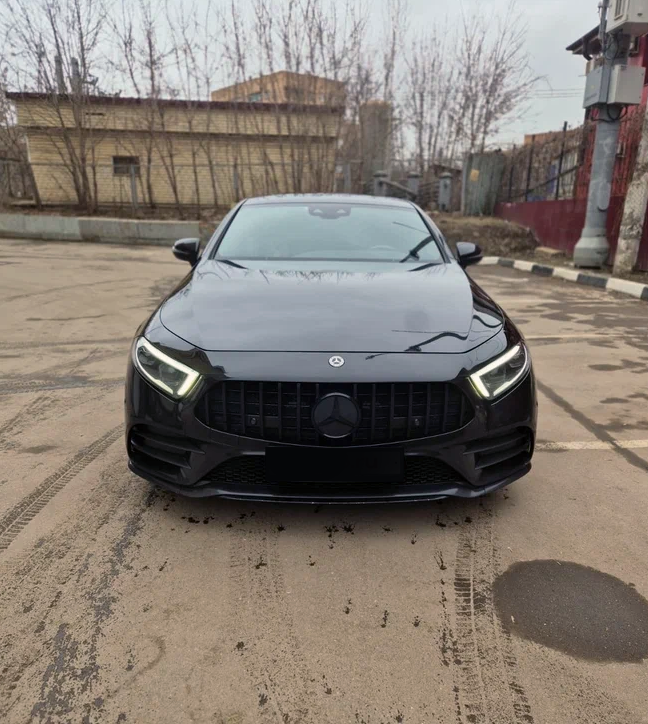 Mercedes CLS C257 дорестайлинг решетка GT черная
