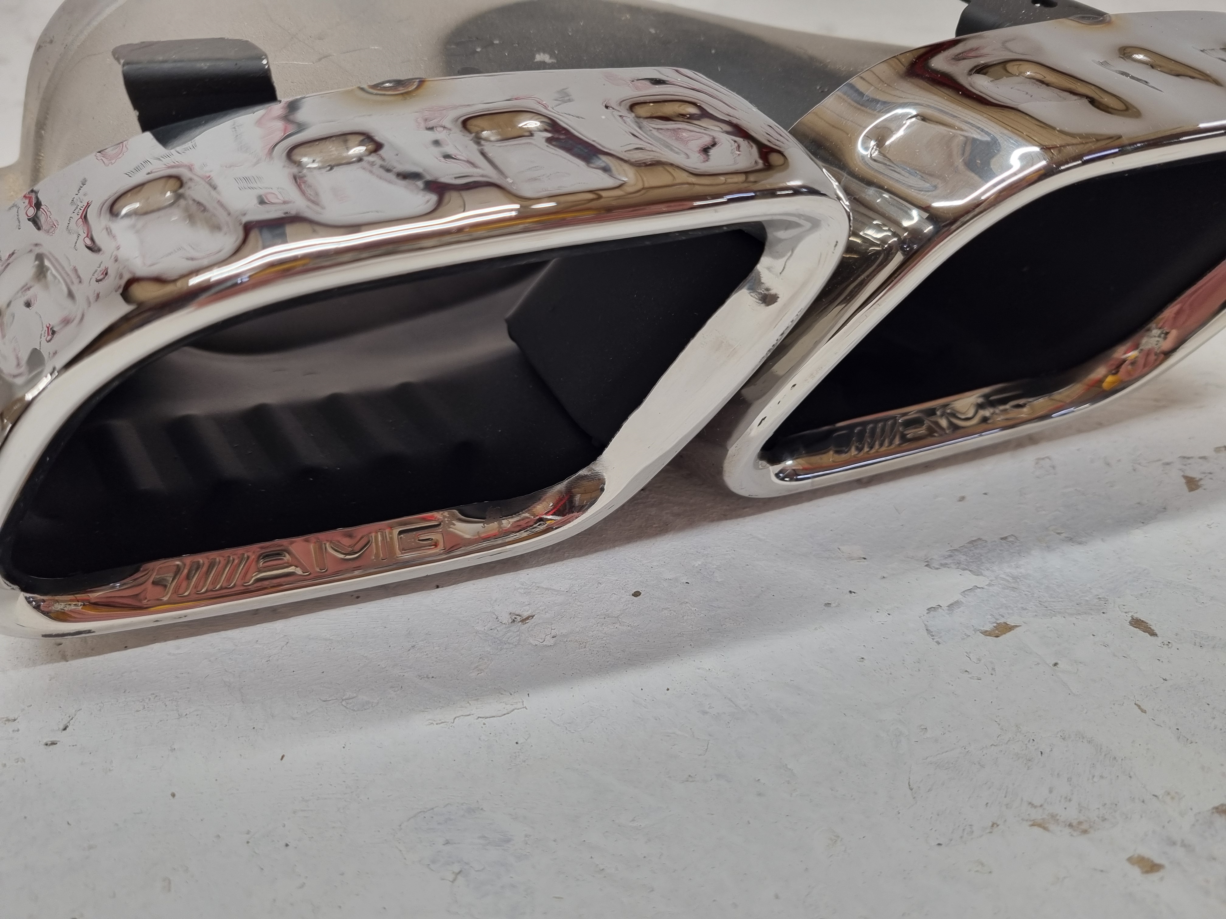 Mercedes W205 W213 дорестайлинг насадки AMG 63 хром