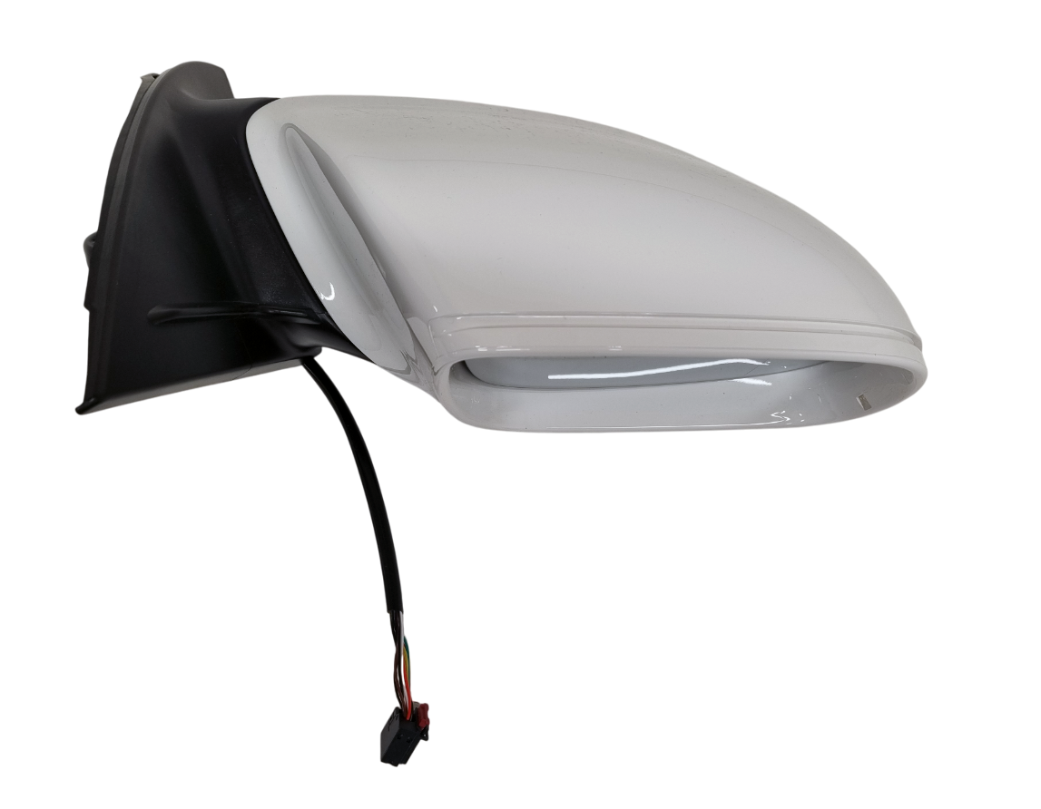 Audi Q7 4L 2005-2015 правое зеркало белое 9 pin