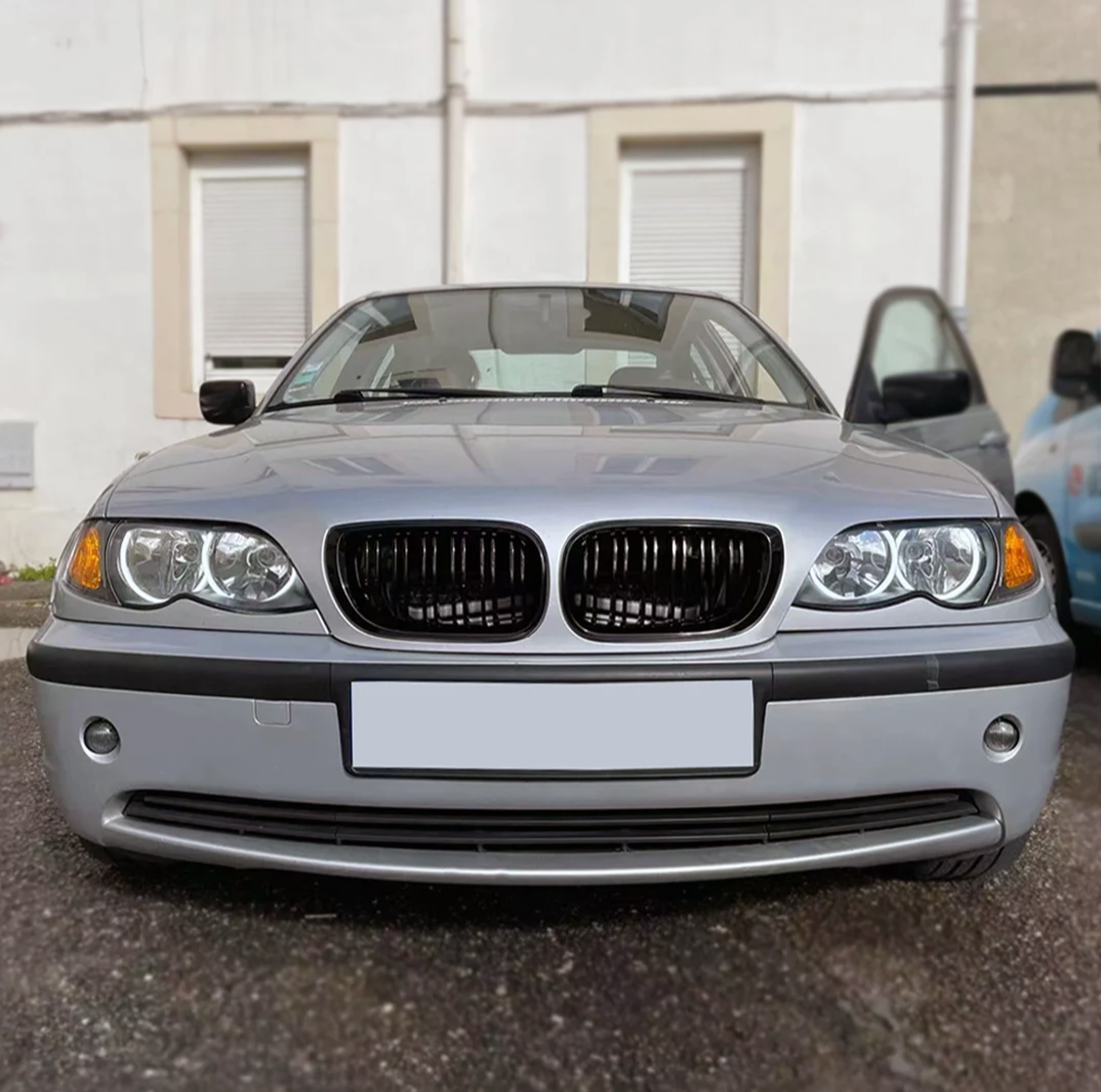 BMW E46 рестайлинг решетки радиатора двойные