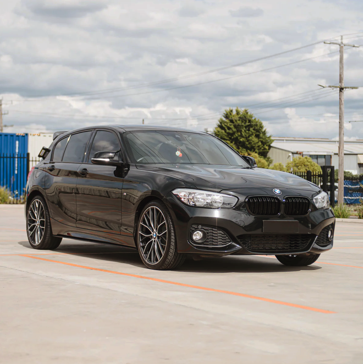 BMW F20 рестайлинг решетки радиатора двойные М стиль