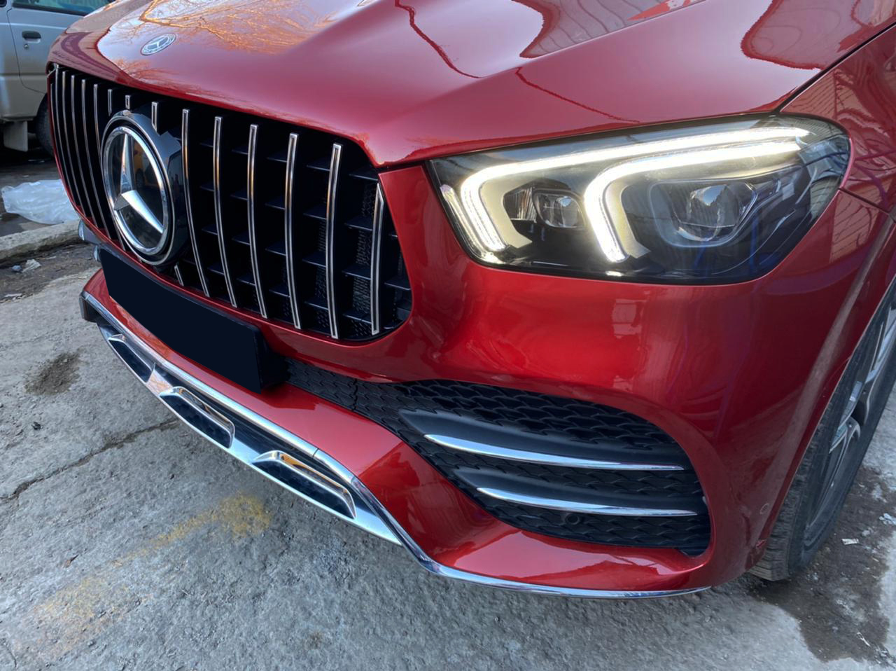 Mercedes GLE V167 AMG решетка GT хром