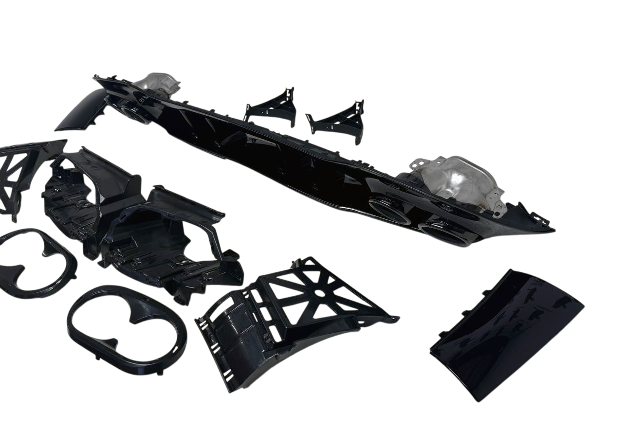 Mercedes W177 дорестайлинг диффузор заднего бампера AMG A45