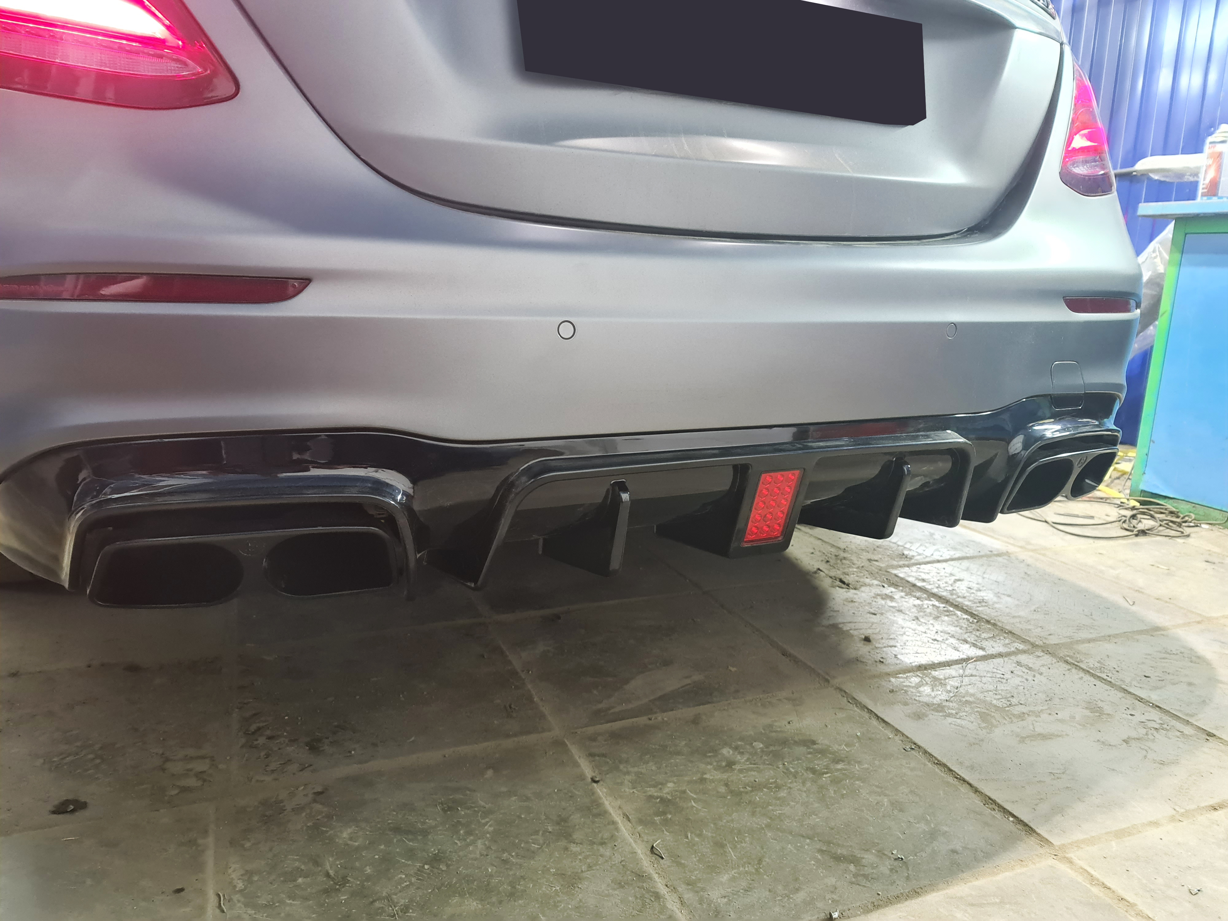 Mercedes W213 дорестайлинг BRABUS диффузор в сборе с насадками