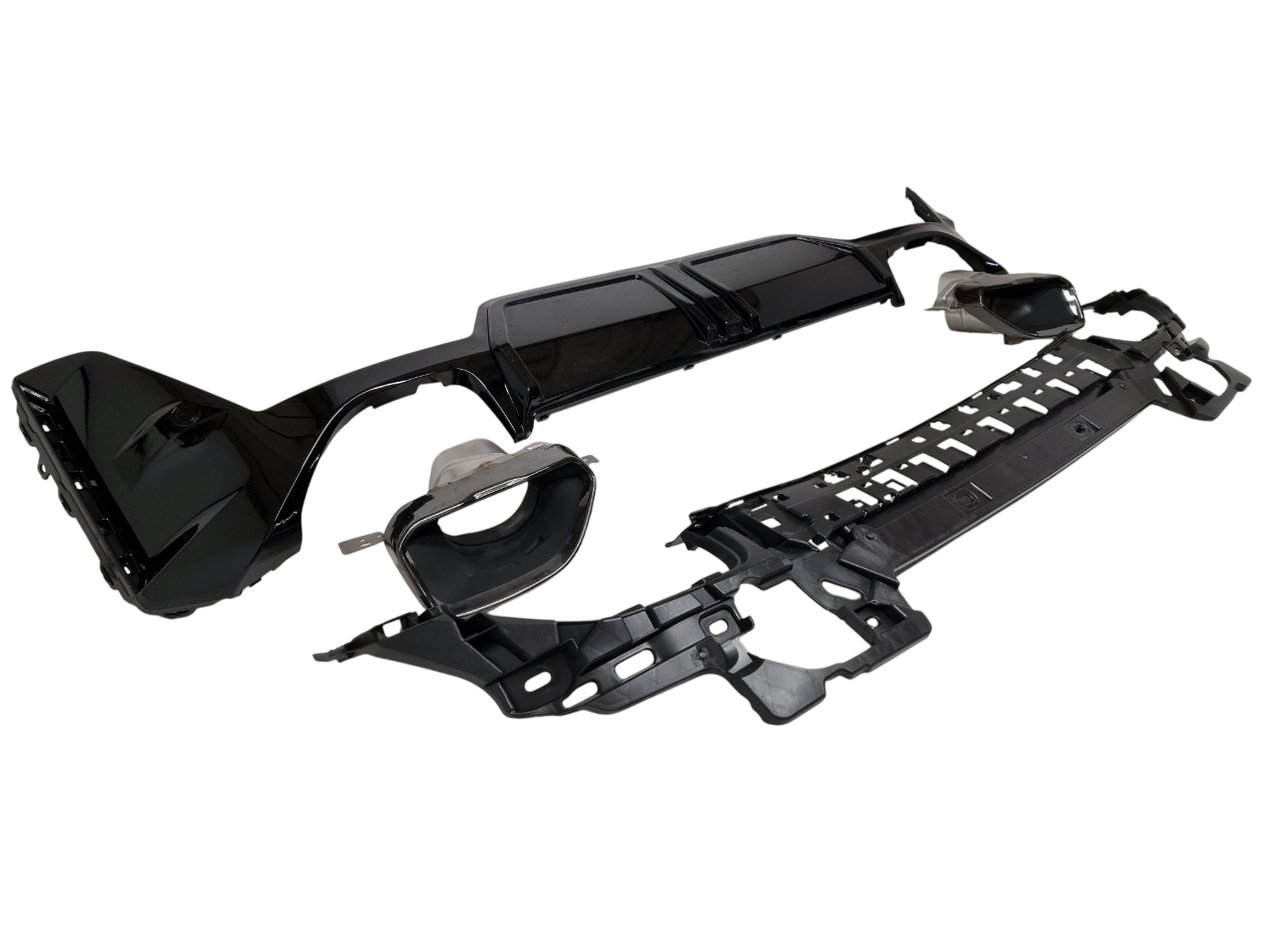 BMW G20 рестайлинг диффузор M340I с насадками