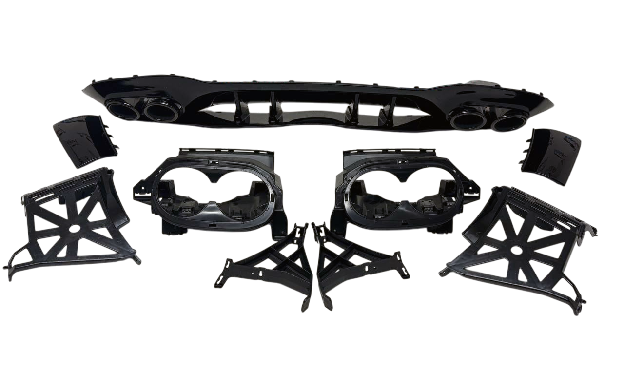 Mercedes W177 дорестайлинг диффузор заднего бампера AMG A45