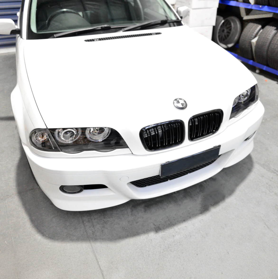 BMW E46 дорестайлинг решетки радиатора двойные