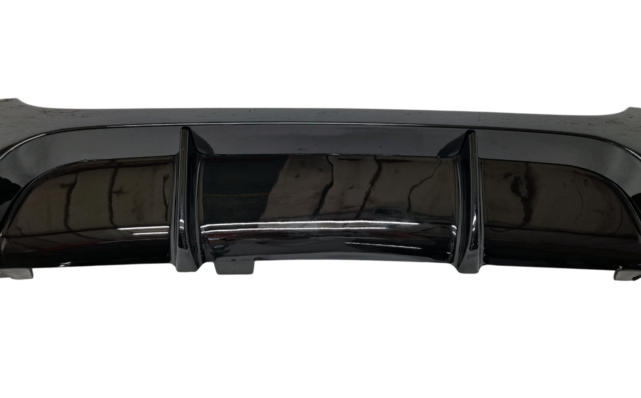 BMW E90 диффузор 2+2 черный глянец M Performance