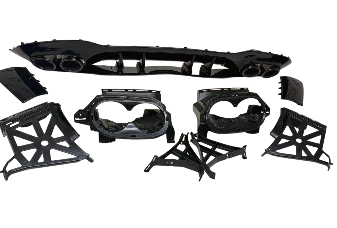 Mercedes W177 дорестайлинг диффузор заднего бампера AMG A45