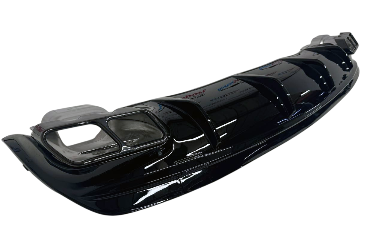 Mercedes CLA C117 дорестайлинг диффузор AMG с черными насадками