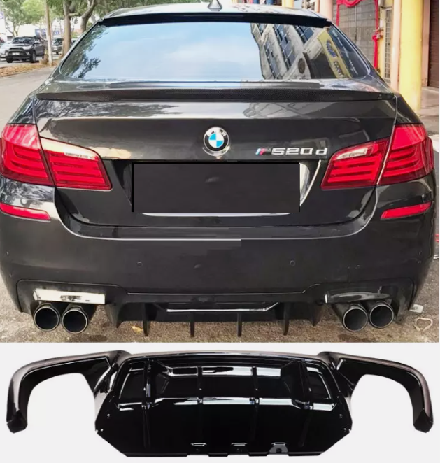 BMW F10 диффузор M5 competition черный глянец