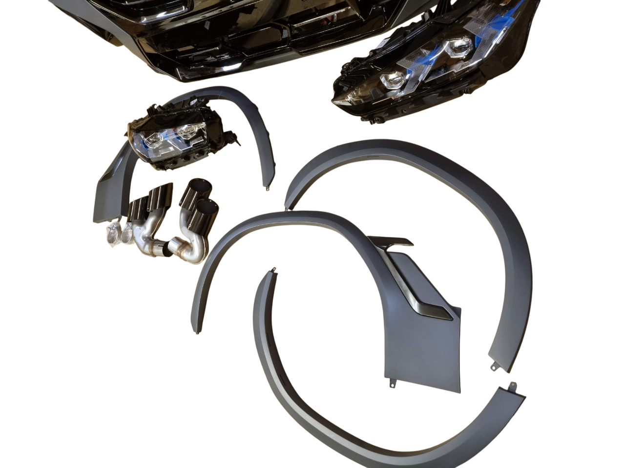 BMW X6 G06 обвес в рестайлинг X6M F96 с фарами