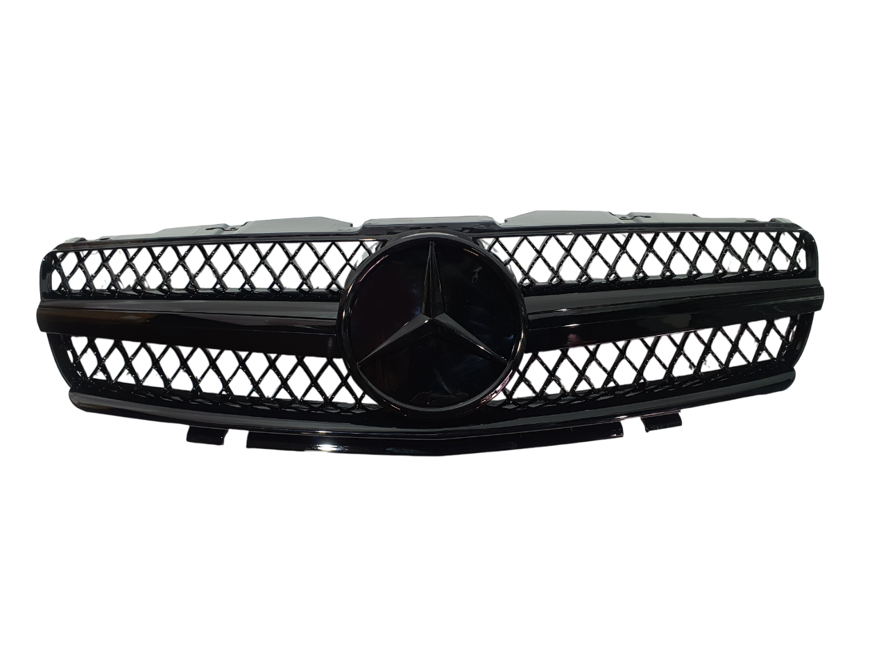 Mercedes SL R230 дорестайлинг решетка радиатора AMG черная