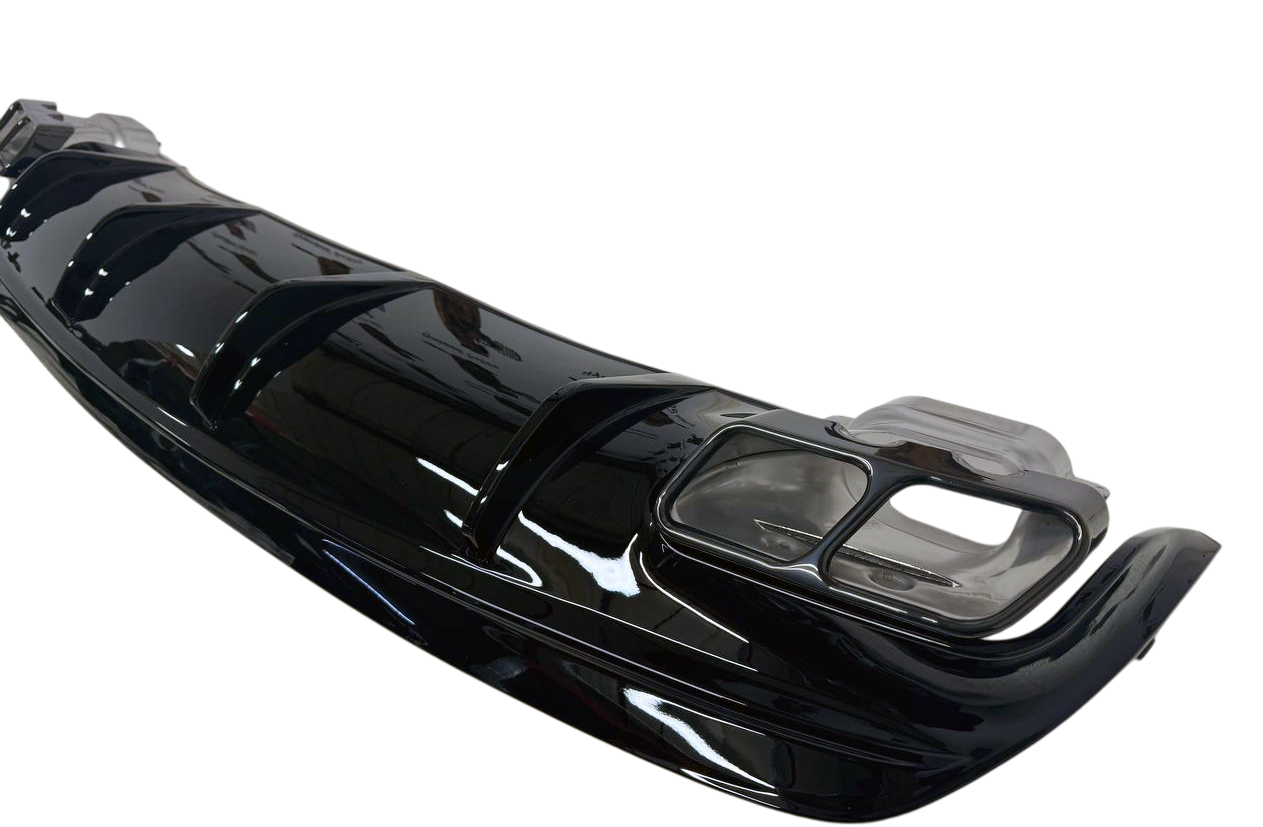 Mercedes CLA C117 дорестайлинг диффузор AMG с черными насадками