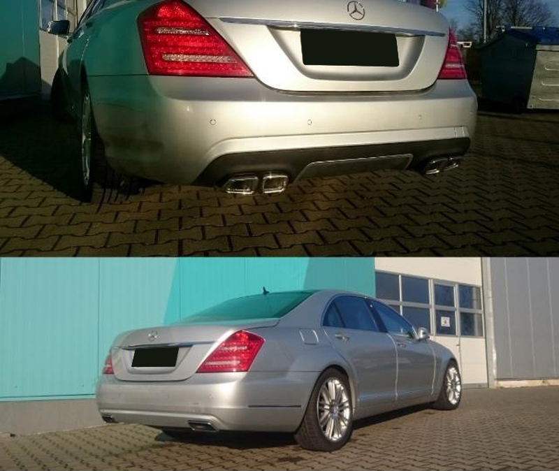 Mercedes W221 задний бампер в сборе S65 AMG