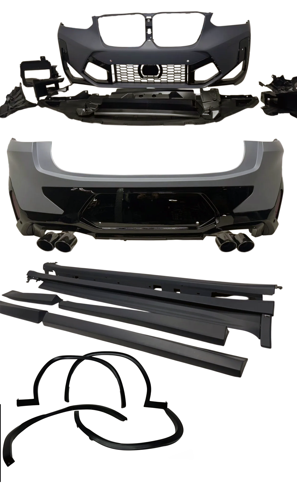 BMW X4 G02 рестайлинг обвес с порогами и расширителями