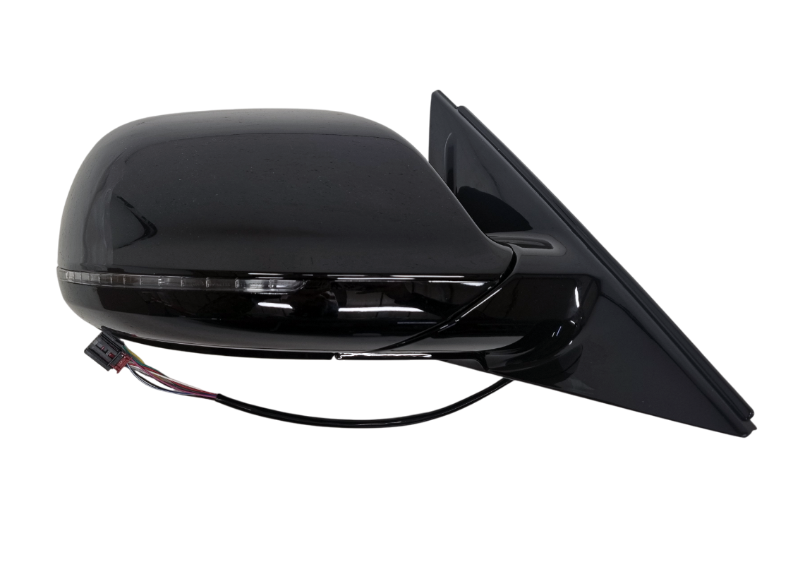 Audi Q5 8R 2008-2016 правое зеркало 9 pin черное глянец ножка