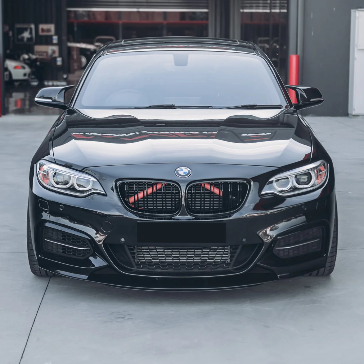 BMW F22 решетки радиатора двойные м стиль