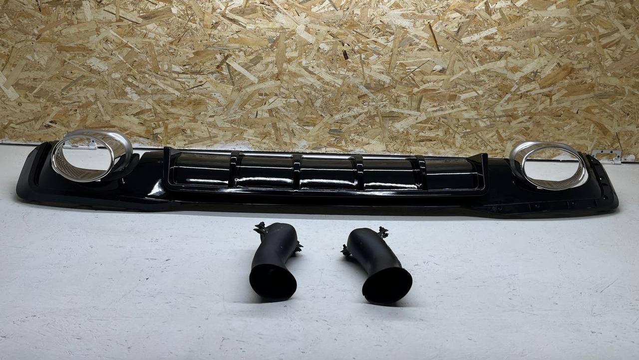 Дефект 1 Audi A7 4K RS7 диффузор в S-Line бампер