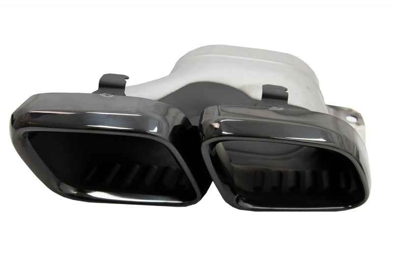 Mercedes W205 дорестайлинг диффузор AMG C63S черные насадки