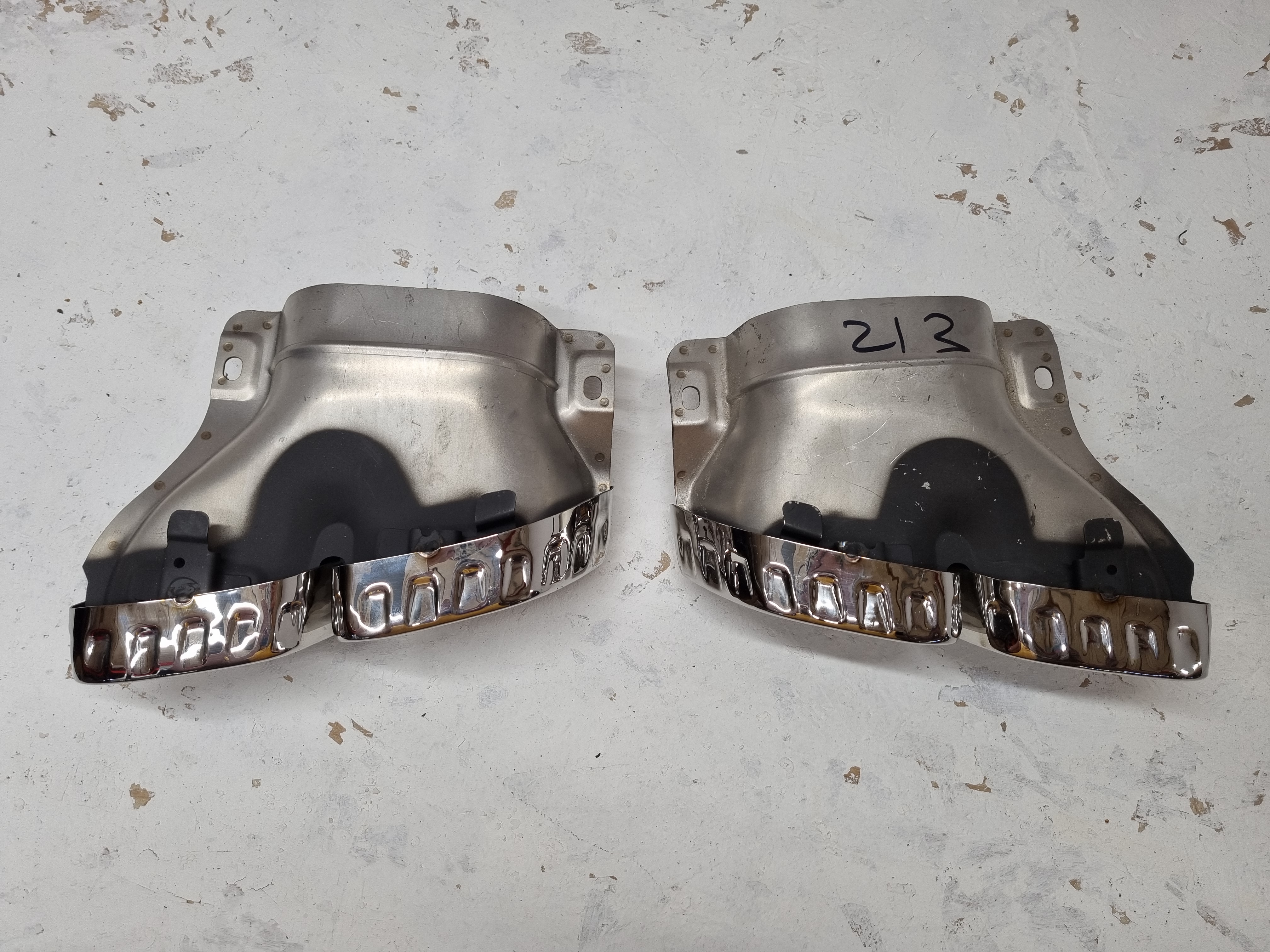 Mercedes W205 W213 дорестайлинг насадки AMG 63 хром