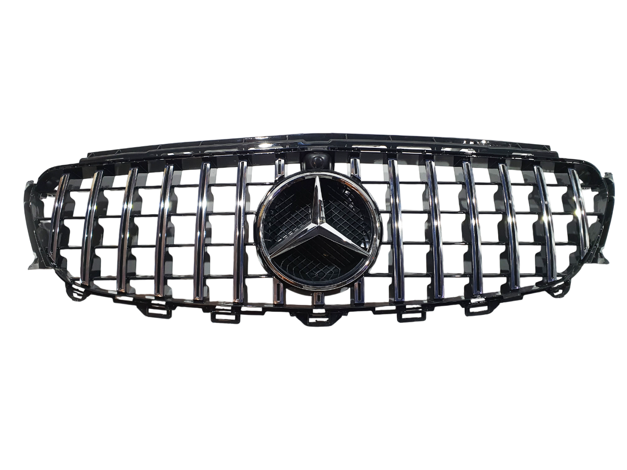 Mercedes W213 дорестайлинг решетка радиатора GT хром