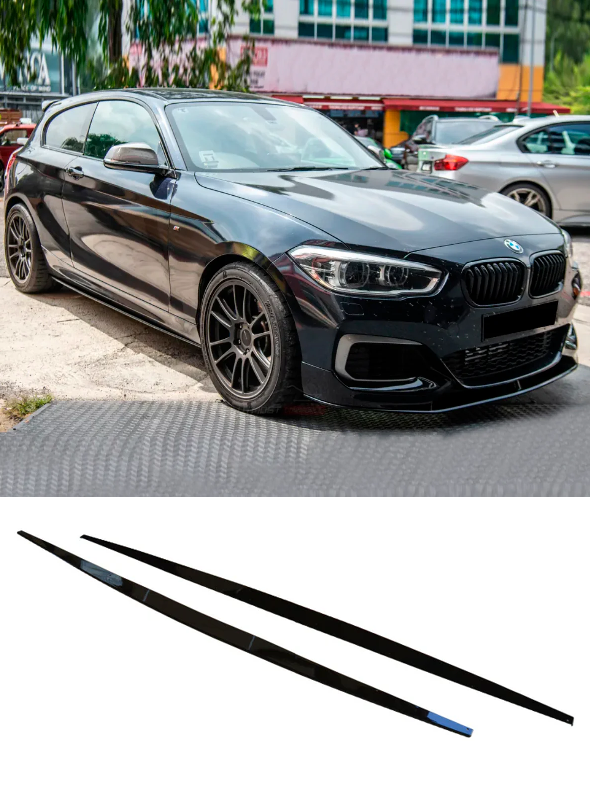 BMW F20 2011-2019 лезвия глянец на м пороги