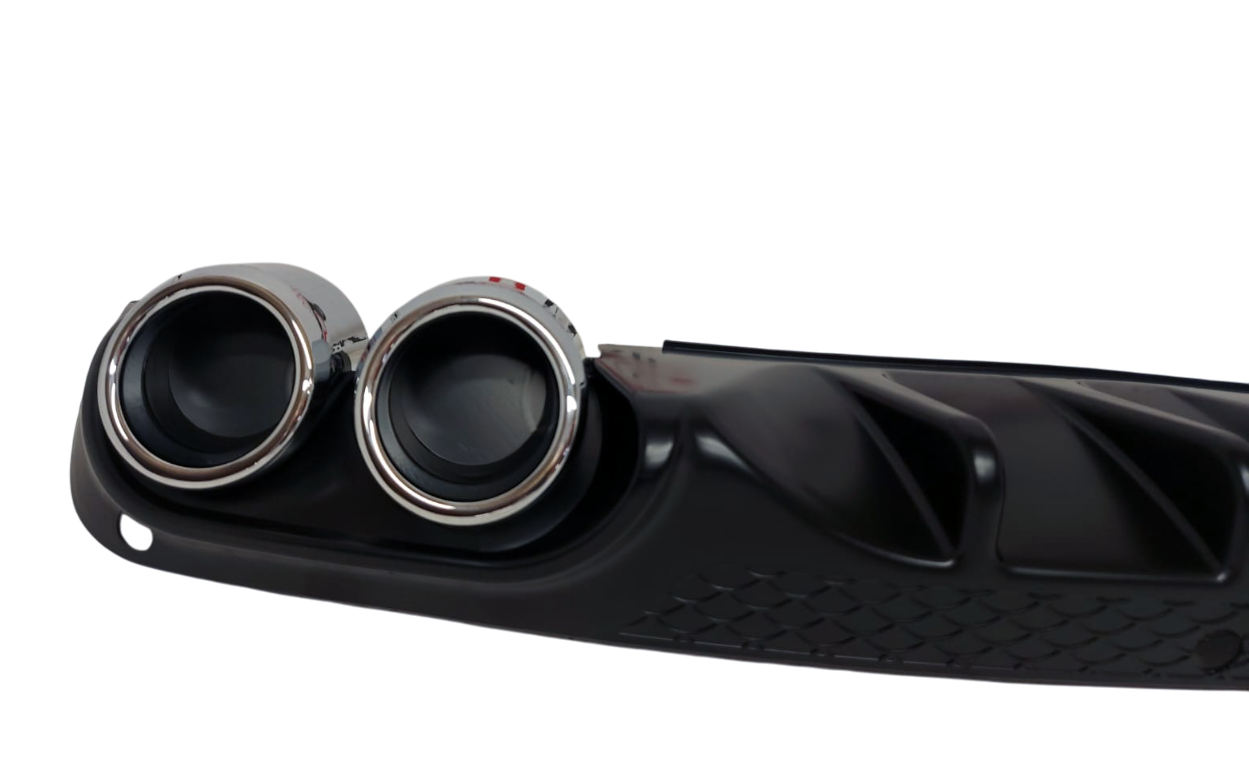 Skoda Octavia A7 дорестайлинг диффузор RS с насадками