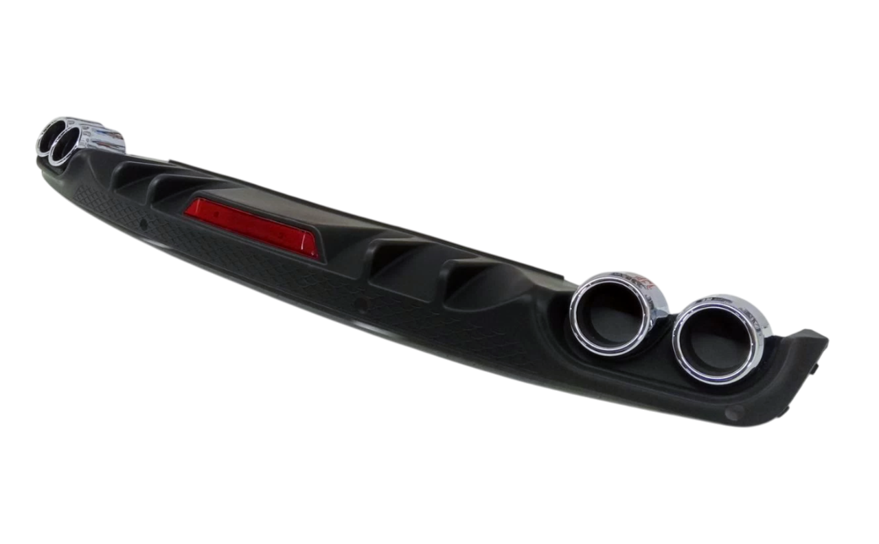 Skoda Octavia A7 рестайлинг 2017-2023 диффузор RS с насадками