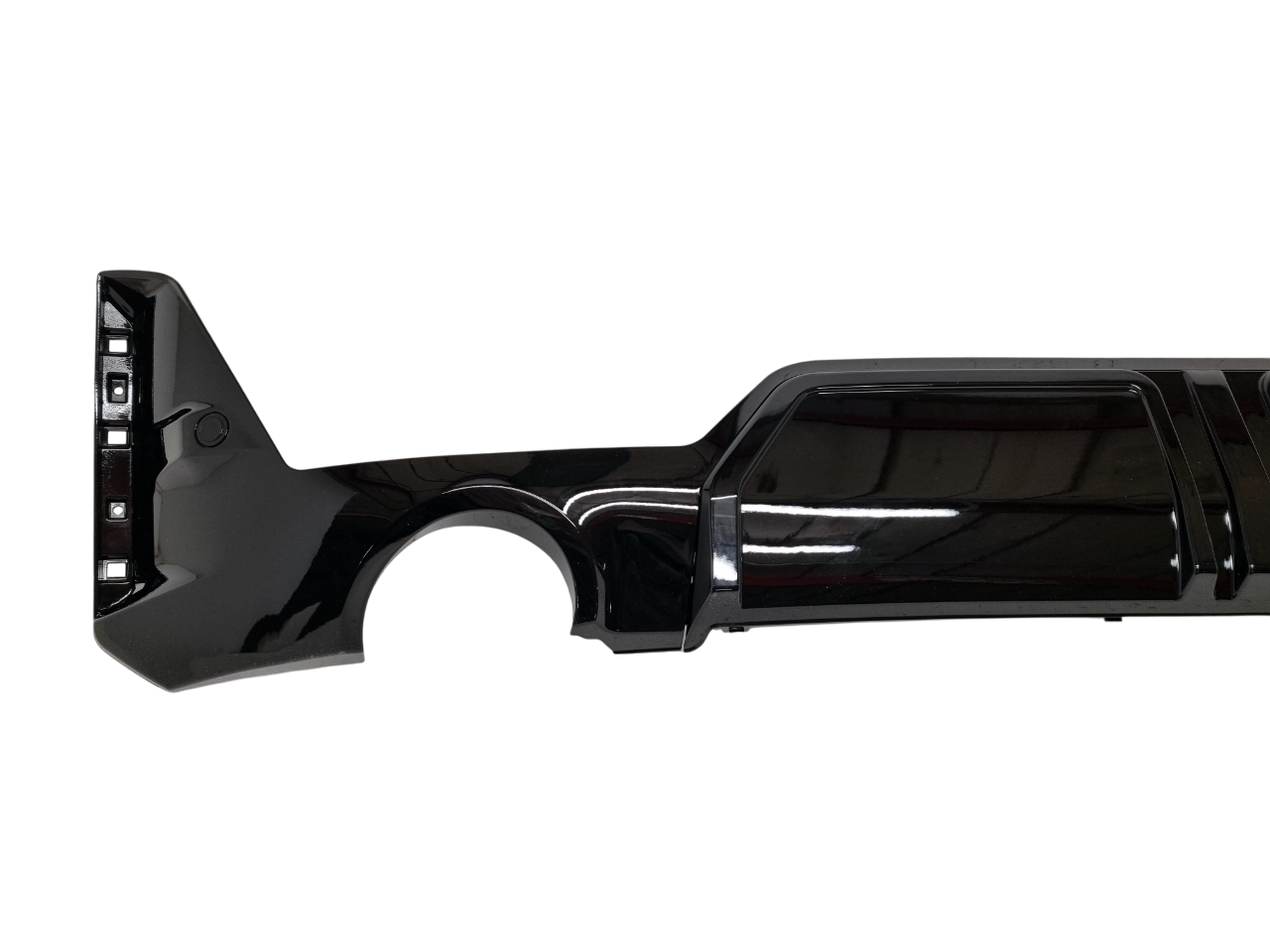 BMW G20 рестайлинг диффузор черный глянец 1+1