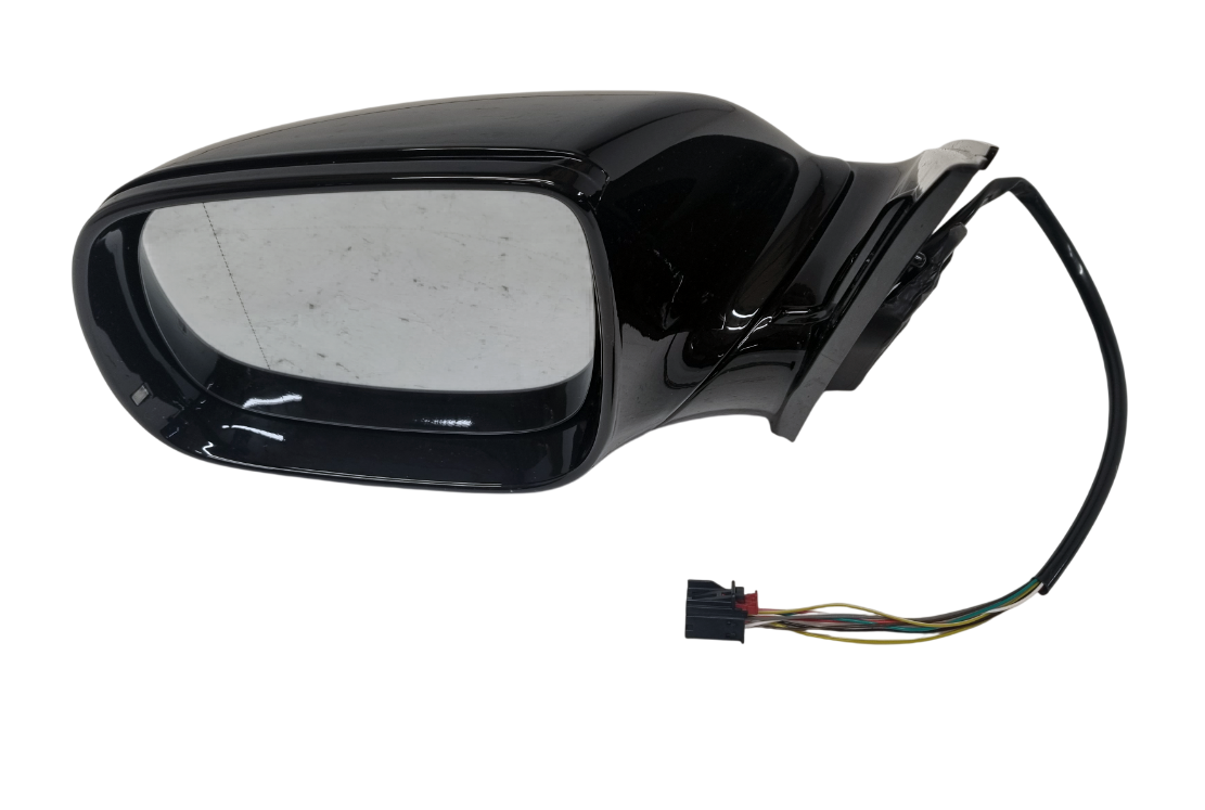 Audi Q5 8R 2008-2016 левое зеркало 9 pin черное глянец ножка