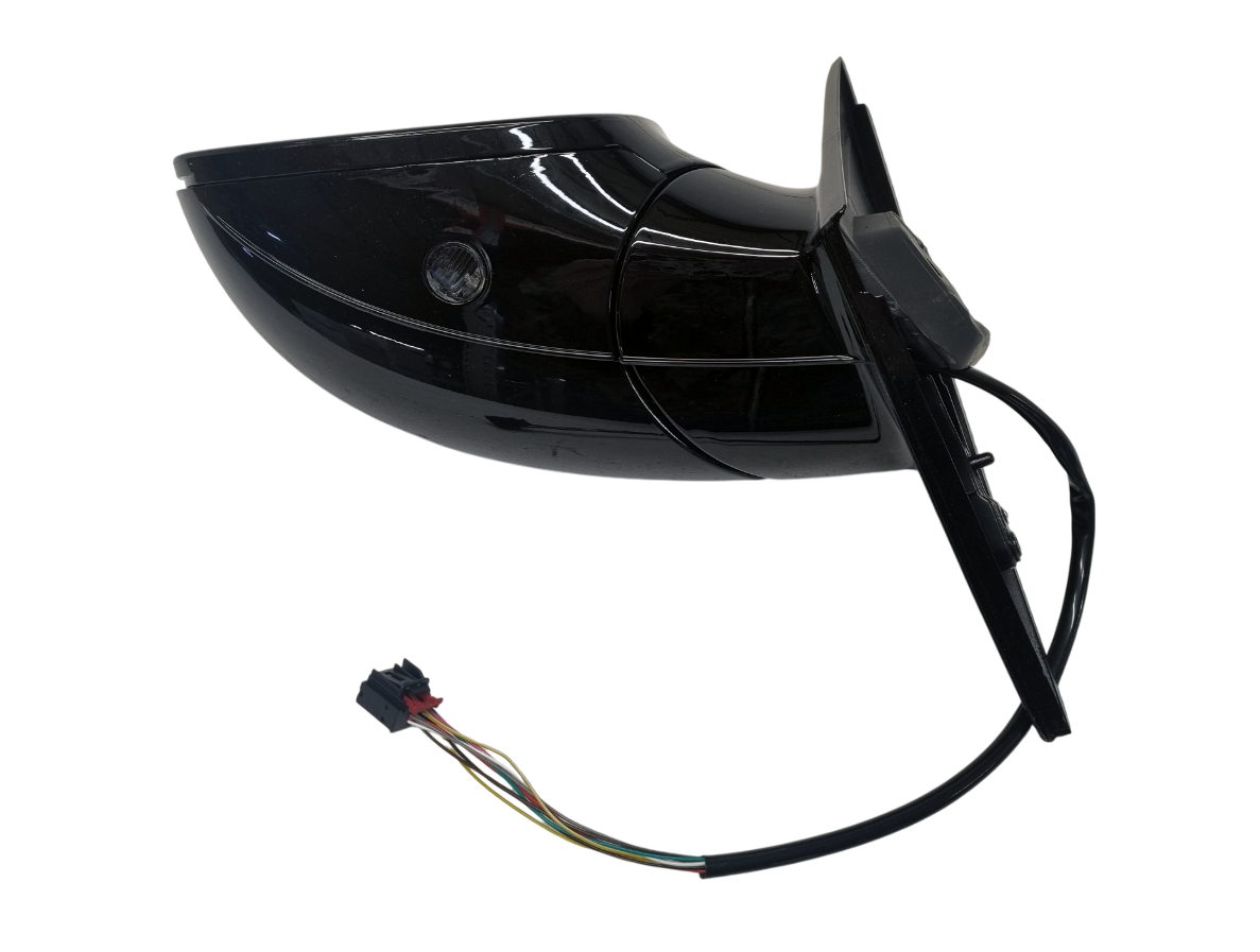 Audi Q5 8R 2008-2016 левое зеркало 9 pin черное глянец ножка