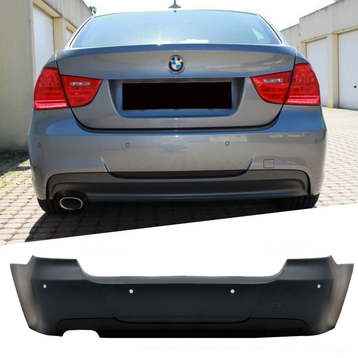 BMW E90 задний бампер М пакет