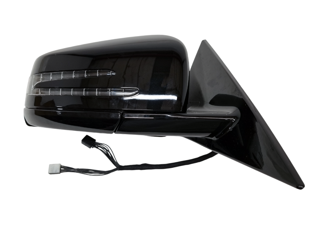 Mercedes C207 зеркало правое 17 Pin черный глянец