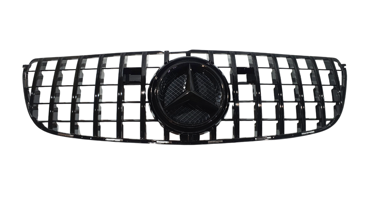 Mercedes GLS X166 решетка радиатора GT черная