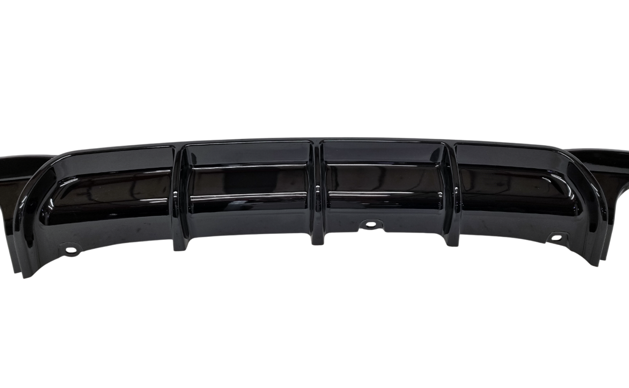 BMW F30 диффузор черный глянец 1+1