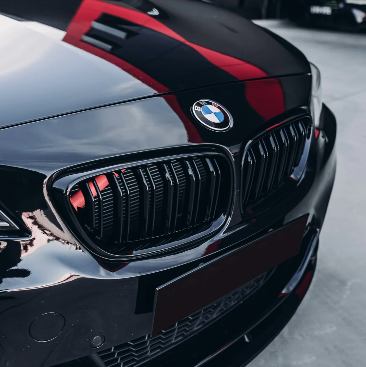 BMW F22 решетки радиатора двойные м стиль